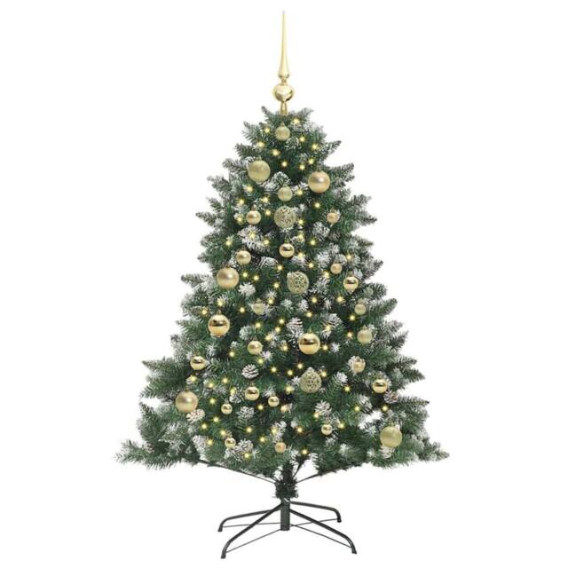 Berkfield Home Modern Artificial Christmas Tree with Stand Green 105 x 105 x 150 cm - image 1