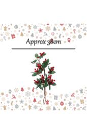 VFM e-Store Christmas Berry Pine Drop Christmas Decoration X 1 50cm Red - thumbnail 2