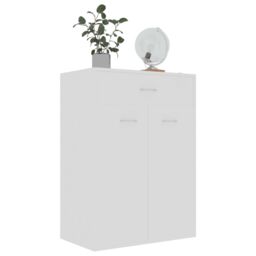 Berkfield Home Shoe Cabinet White 60x35x84 cm Engineered Wood - Size: 60 x 35 x 84 cm - thumbnail 6
