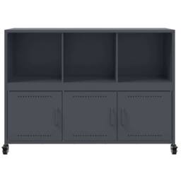 Berkfield Home Sideboard Anthracite 100.5x39x72 cm Steel in Dark Grey - thumbnail 6
