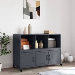 Berkfield Home Sideboard Anthracite 100.5x39x72 cm Steel in Dark Grey