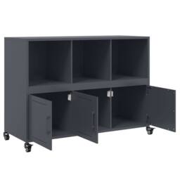 Berkfield Home Sideboard Anthracite 100.5x39x72 cm Steel in Dark Grey - thumbnail 9