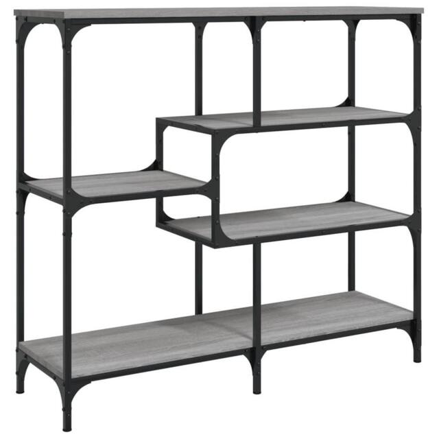 Berkfield Home Console Table Grey Sonoma 103x32x95 cm Engineered Wood - Size: 103 x 32 x 95 cm - image 1
