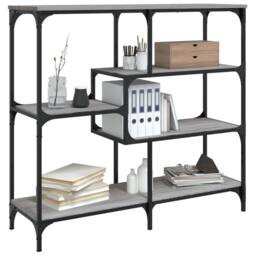 Berkfield Home Console Table Grey Sonoma 103x32x95 cm Engineered Wood - Size: 103 x 32 x 95 cm - thumbnail 3