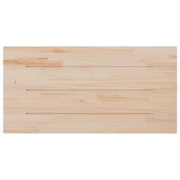 Berkfield Home Table Top White 110x60x2.5 cm Solid Wood Pine Rectangular - thumbnail 4