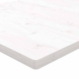 Berkfield Home Table Top White 110x60x2.5 cm Solid Wood Pine Rectangular - thumbnail 6