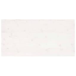Berkfield Home Table Top White 110x60x2.5 cm Solid Wood Pine Rectangular - thumbnail 5