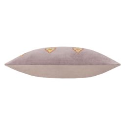 Paoletti Rennes Floral Embroidered 100% Cotton Cushion in Taupe - Size: 40 cm x 60 cm - thumbnail 3