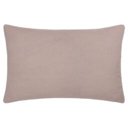 Paoletti Rennes Floral Embroidered 100% Cotton Cushion in Taupe - Size: 40 cm x 60 cm - thumbnail 2
