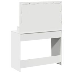 Berkfield Home White Dressing Table with LED Lights - 100x41x135 cm - Size: 100 x 41 x 135 cm - thumbnail 6