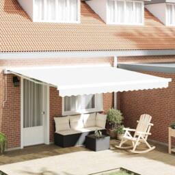 Berkfield Home Awning Replacement Fabric for 4x3 m Frame White - thumbnail 2