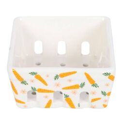 Something Different Carrot Patch Ceramic Basket in White - thumbnail 2