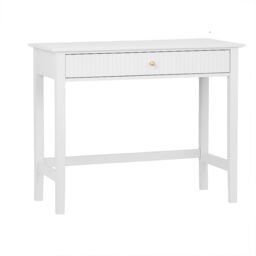 Melody Maison Dressing Table, Stool & Pair Of 3 Drawer Bedside Tables - Hales White Range - thumbnail 1