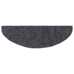 Berkfield Home Self-adhesive Stair Mats 10 pcs Dark Grey 65x21x4 cm Needle Punch - Size: Medium - thumbnail 5