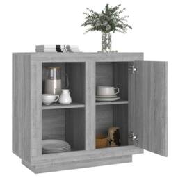 Berkfield Home Sideboard Grey Sonoma - thumbnail 4