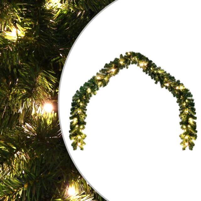 Berkfield Home Christmas Garland with LED Lights 10 m - image 1