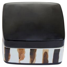 Orsina Mona Small Ceramic Trinket Box in Black - thumbnail 2