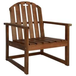 Berkfield Home 4 Piece Outdoor Lounge Set Solid Acacia Wood in Brown - thumbnail 5