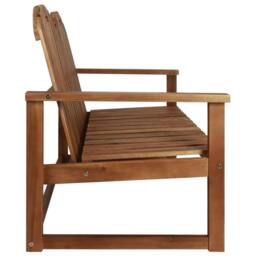 Berkfield Home 4 Piece Outdoor Lounge Set Solid Acacia Wood in Brown - thumbnail 4