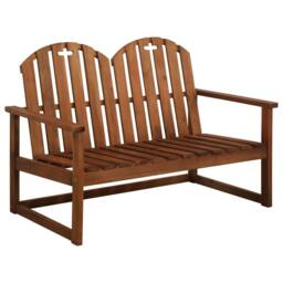 Berkfield Home 4 Piece Outdoor Lounge Set Solid Acacia Wood in Brown - thumbnail 3