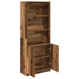 Berkfield Home Highboard Old Wood 70x35x180 cm Engineered Wood in Brown - Size: 70 x 35 x 180 cm - thumbnail 5