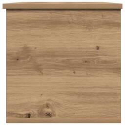 Berkfield Home Modern Artisan Oak Storage Box 102x35x35 cm Made of Engineered Wood in Brown - Size: 102 x 35 x 35 cm - thumbnail 7