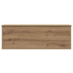 Berkfield Home Modern Artisan Oak Storage Box 102x35x35 cm Made of Engineered Wood in Brown - Size: 102 x 35 x 35 cm - thumbnail 6