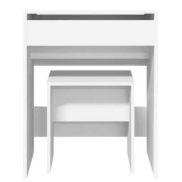 EONLION Dressing Table with Stool White - Size: 100 cm - thumbnail 3