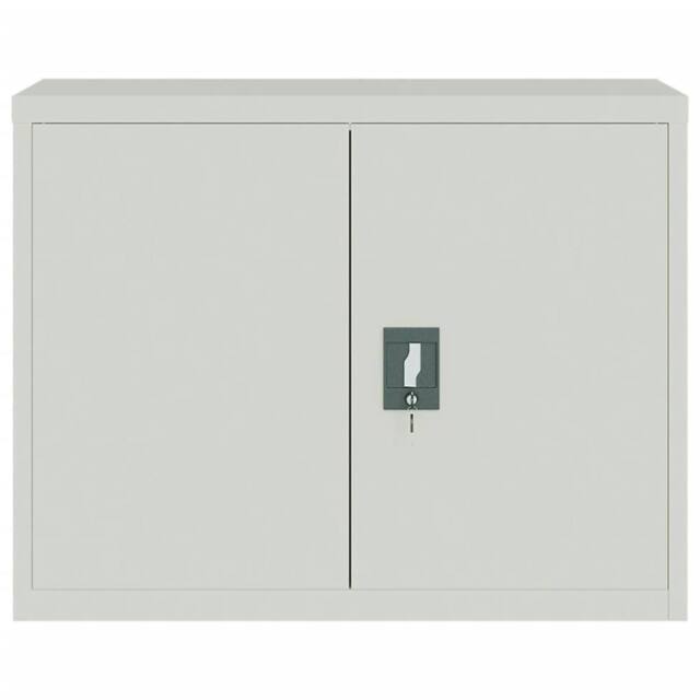 Berkfield Home Durable File Cabinet Light Grey 90x40x70 cm Steel - Size: 90 x 40 x 70 cm - image 1