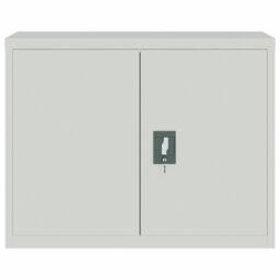 Berkfield Home Durable File Cabinet Light Grey 90x40x70 cm Steel - Size: 90 x 40 x 70 cm - thumbnail 1