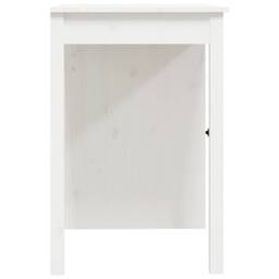 Berkfield Home Beautiful Desk White 100x50x75 cm Solid Wood Pine - Size: 100 x 50 x 75 cm - thumbnail 8