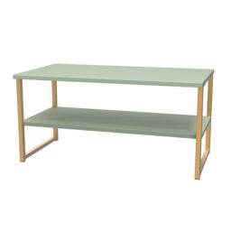 Ready Assembled 2 U Tamworth XXL Coffee Table 1000x500 (Ready Assembled) in Pale Green - thumbnail 3