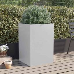 Berkfield Home Planter Silver 52x48x75 cm Galvanised Steel - Size: 52 x 48 x 75 cm
