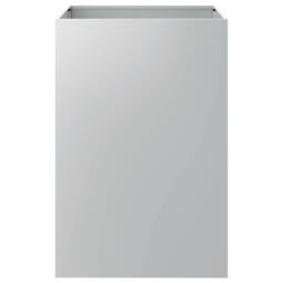 Berkfield Home Planter Silver 52x48x75 cm Galvanised Steel - Size: 52 x 48 x 75 cm - thumbnail 6
