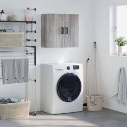 Berkfield Home Wall Cabinet Grey Sonoma 60x31x60 cm Engineered Wood - Size: 60 x 31 x 60 cm - thumbnail 2