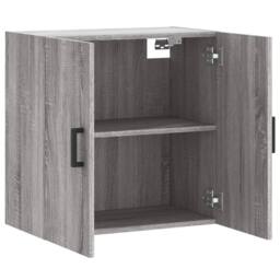Berkfield Home Wall Cabinet Grey Sonoma 60x31x60 cm Engineered Wood - Size: 60 x 31 x 60 cm - thumbnail 6