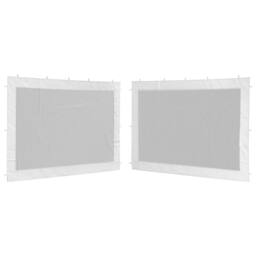 Berkfield Home Party Tent Sidewall 2 pcs White & Black Mesh - thumbnail 2