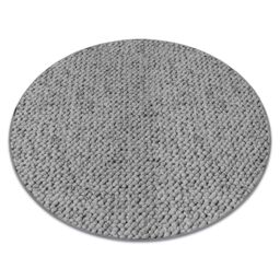 RugsX Round Casablanca Rug in Grey - Size: 170 cm diameter - thumbnail 1