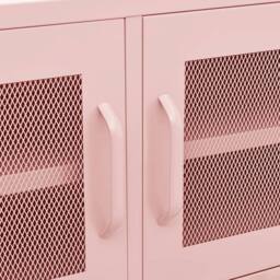 Berkfield Home TV Cabinet Pink 105x35x50 cm Steel - Size: 105 x 35 x 50 cm - thumbnail 8