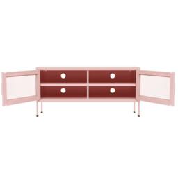 Berkfield Home TV Cabinet Pink 105x35x50 cm Steel - Size: 105 x 35 x 50 cm - thumbnail 6