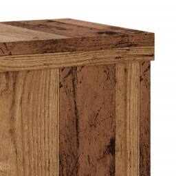 Berkfield Home Plant Stands 2 pcs Old Wood 15x15x20 cm Engineered Wood in Brown - Size: 15 x 15 x 20 cm - thumbnail 8