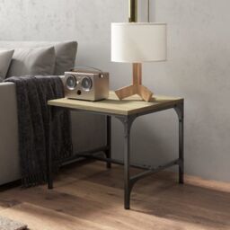 Berkfield Home Side Tables 2 pcs Sonoma Oak 40x40x35 cm Engineered Wood in Brown - Size: 40 x 40 x 35 cm - thumbnail 4