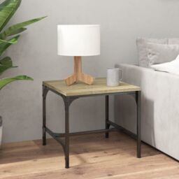 Berkfield Home Side Tables 2 pcs Sonoma Oak 40x40x35 cm Engineered Wood in Brown - Size: 40 x 40 x 35 cm - thumbnail 3