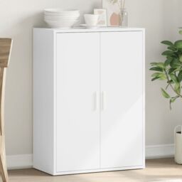 Berkfield Home Sideboard White 60x31x84 cm Engineered Wood - Size: 60 x 31 x 84 cm - thumbnail 1