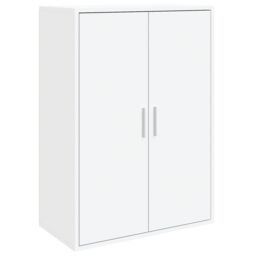 Berkfield Home Sideboard White 60x31x84 cm Engineered Wood - Size: 60 x 31 x 84 cm - thumbnail 2