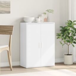 Berkfield Home Sideboard White 60x31x84 cm Engineered Wood - Size: 60 x 31 x 84 cm - thumbnail 3