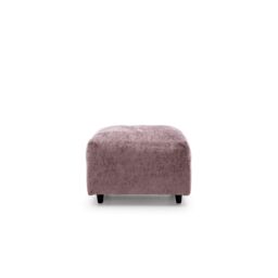Abakus Direct Harriet Crushed Chenille Footstool in Pink - thumbnail 2