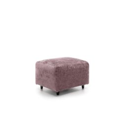 Abakus Direct Harriet Crushed Chenille Footstool in Pink - thumbnail 3