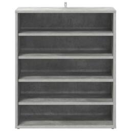 Berkfield Home Shoe Cabinet Concrete Grey 60x35x70 cm Engineered Wood - Size: 60 x 35 x 70 cm - thumbnail 5