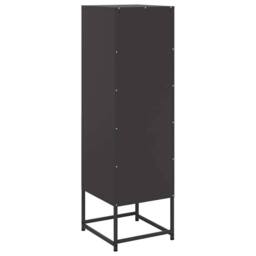 Berkfield Home Highboard Black 36x39x123 cm Steel - Size: 36 x 39 x 123 cm - thumbnail 8